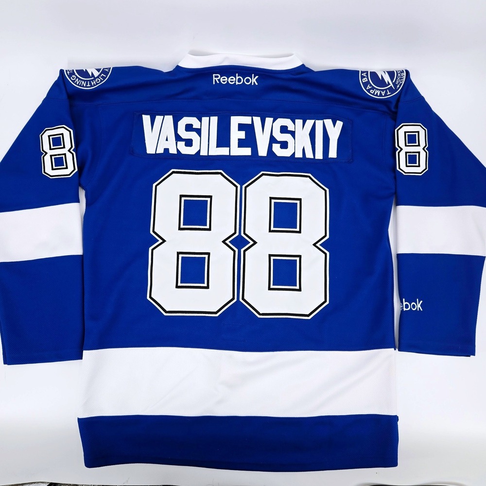 Andrei Vasilevskiy Tampa Bay Lightning Reebok Edge 2.0 MiC Jersey Size 46